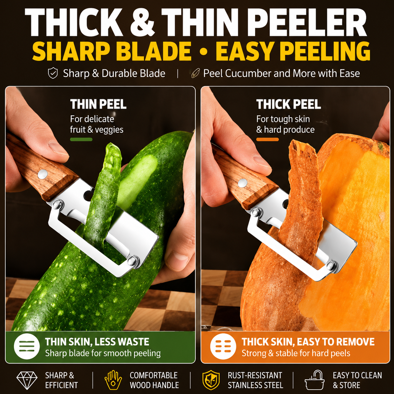 🔥 Lazy person's peeler