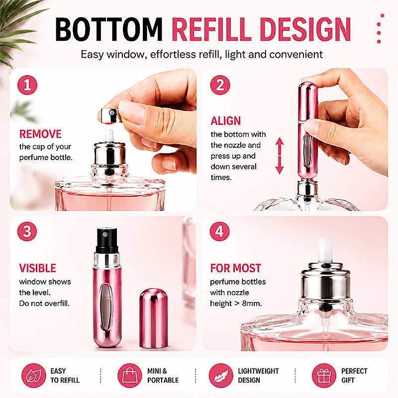 🌸 Portable refillable perfume spray bottle｜Free shipping