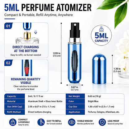 🌸 Portable refillable perfume spray bottle｜Free shipping