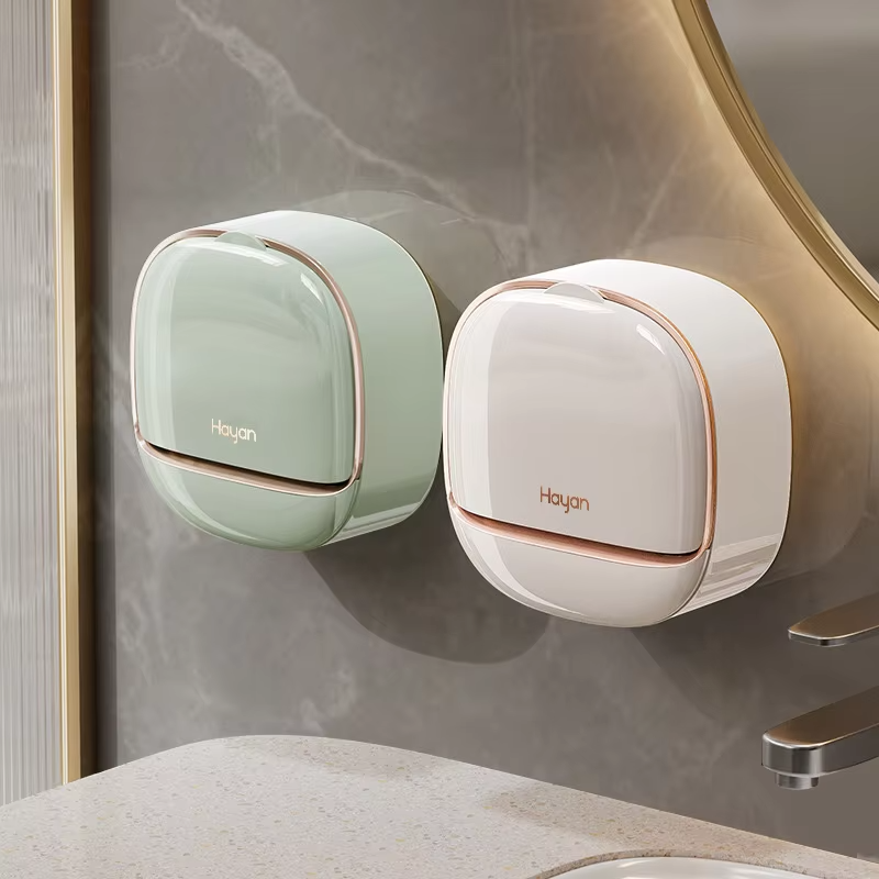 Plastic 2 Pcs Waterproof Soap Dish Holder